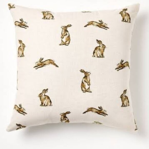 Threshold designed with Studio McGee Oversized Printed Bunny Square Throw Pillow - Picture 5 of 5